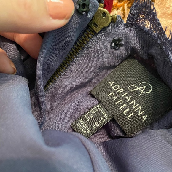 Adrianna Papell Scalloped Lace Sheath Dress - Picture 3 of 3